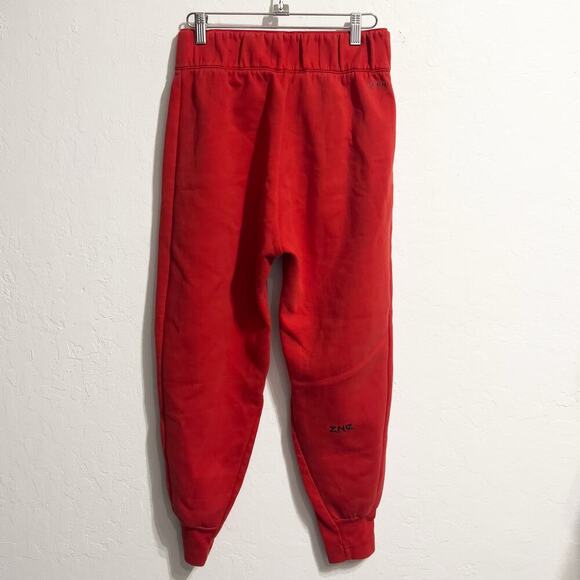 Adidas Jogger Pants Sz Small ZNE Woven Pants Joggers Red High Waist Sweatpants - Picture 3 of 10